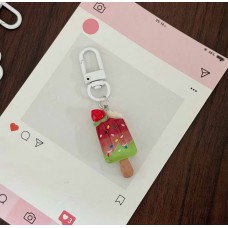 Red Ice Cream Keychain